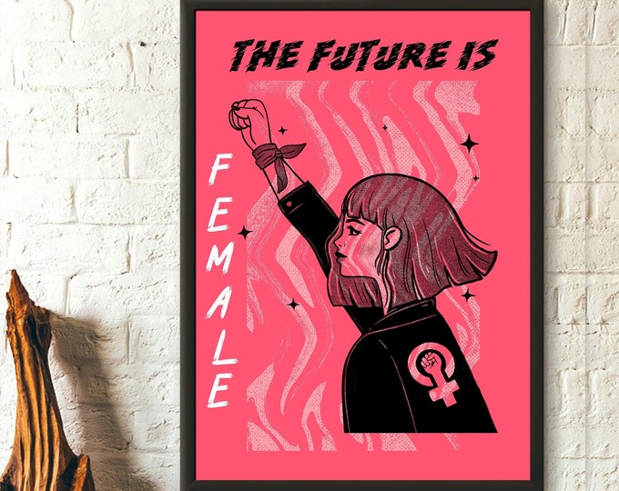 Feminist Wall Art Poster  Premium Quality Votes for Women