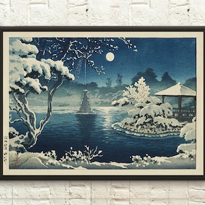 Póster de calidad superior: Impresión artística japonesa Impresión artística Tsuchiya Koitsu Arte Ukiyo-e Arte japonés del período Edo Arte mural japonés Arte mural con impresión japonesa