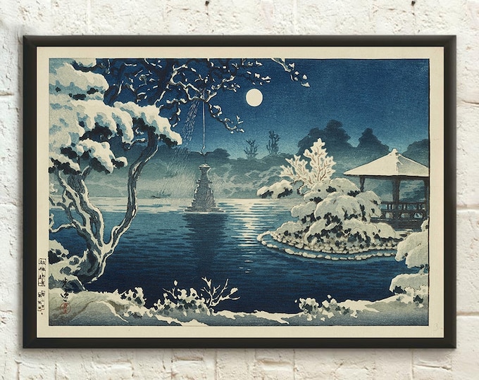 Premium Quality Poster: Japan Art Print Tsuchiya Koitsu Art Print Ukiyo-e Art Edo Period Japanese Art Japan Wall Art Japanese Print Wall Art