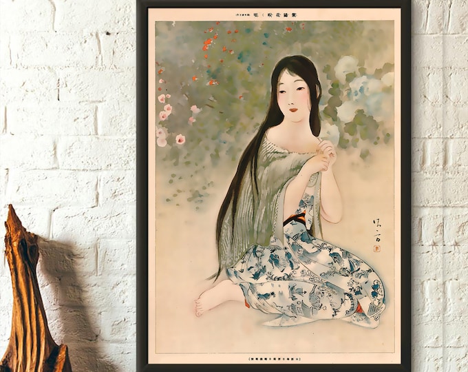 Kaburagi Kiyokata 1921 Ukiyo-e Poster  Premium Japanese Art Print  Wall Décor for Home or Office