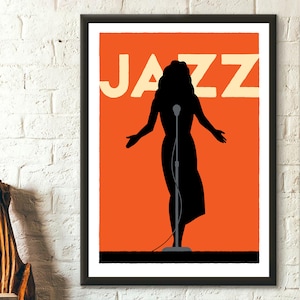 Jazz Poster - Jazz Print - Music Poster Trumpet Poster Wall Art