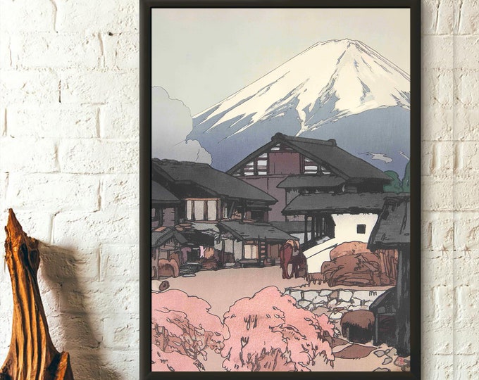 Fuji de Funatsu 1928 - Yoshida Hiroshi Obra Ukiyo-e Impresiones japonesas Arte japonés Período Edo Impresión japonesa Idea de regalo Arte japonés