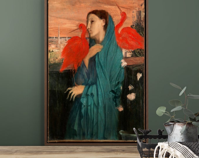 Edgar Degas Young Woman with Ibis 1860s - Art Print Home Decor Poster Degas Wall Art Degas Wall Art Gift Vintage Poster Gift For Her new