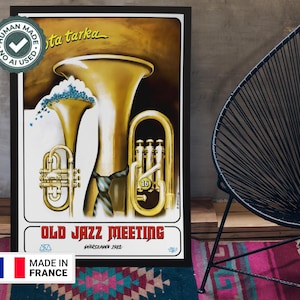 Old Jazz Meeting In Warschau 1982 - Jazz Poster Festival Music Print Jazz Poster Musical Decor Jazz Print - Wohnzimmer Drucke Wandkunst