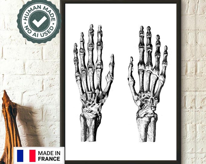 Premium Quality Poster: Anatomical Wall Art Medical Decor Anatomical Poster Medical illustration Graduation Present Hand poster Wall Art
