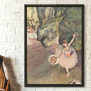 Premium Quality Poster: Edgar Degas Dancer With A Bouquet Of Flowers 1878 Fine Art Print Degas Poster Degas Wall Art  Degas Art Print