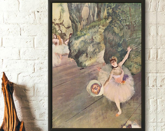 Premium Quality Poster: Edgar Degas Dancer With A Bouquet Of Flowers 1878 Fine Art Print Degas Poster Degas Wall Art  Degas Art Print