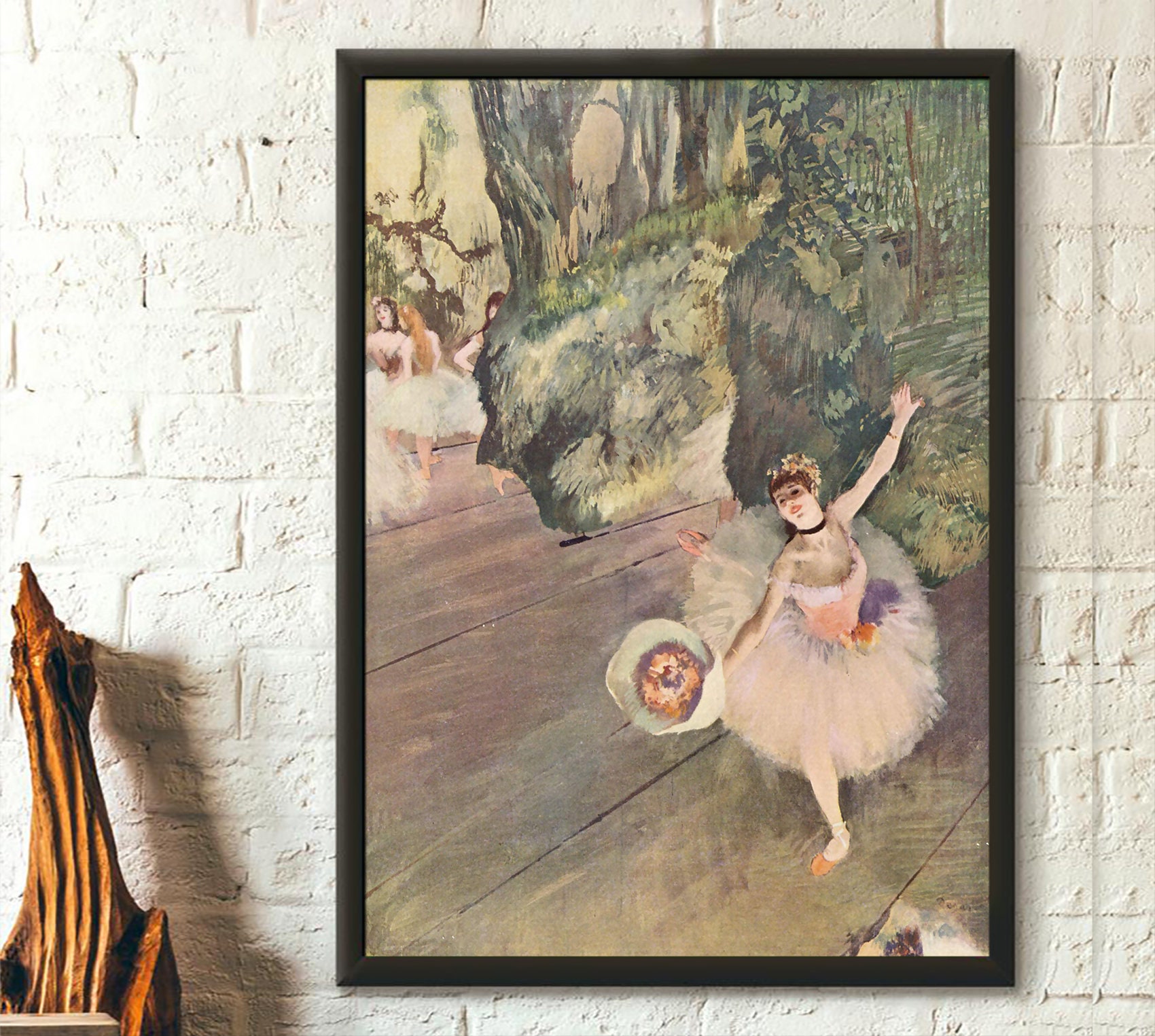 Danseuse au bouquet et étude de bras - Edgar Degas