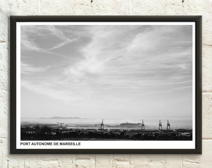 Marseille Wall Art Vintage Travel Poster South of France Picture Perfect Housewarming Gift