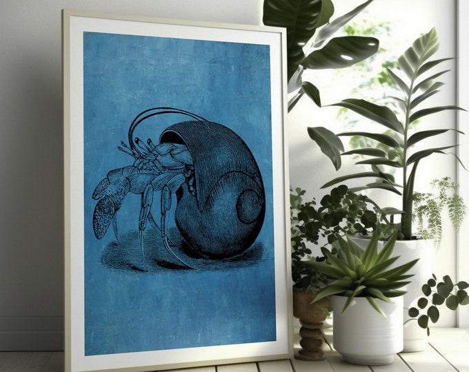 Sea Snail Beautiful Sea Life Poster Marine Wall Art Create Your Own Set From Our Shop Wall Art