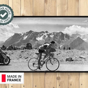 Poster di qualità premium: stampa fotografica del Tour de France, poster Bahamontes, poster ciclistico, stampa ciclistica, poster del Tour de France, arte murale per bici