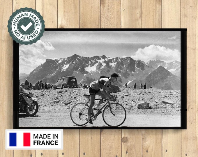 Premium Quality Poster: Tour De France Photography Print Bahamontes Poster Cycling Poster Tour De France Poster Cycling Print Bike Wall Art