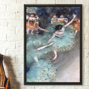 Swaying Dancer Print  Edgar Degas Fine Art Poster  Ballet Wall Decor