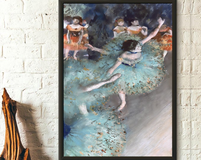 Swaying Dancer Print  Edgar Degas Fine Art Poster  Ballet Wall Decor