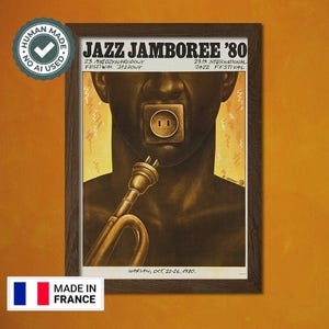 Jazz Jamboree in Warschau 1980 Jazz Music Festival Print Polen Retro ating Jazz Poster Musik Jazz Print t House Warming