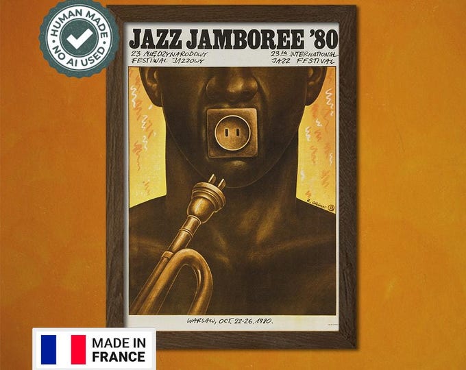 Jazz Jamboree in Warsaw 1980 Jazz Music Festival Print Poland Retro ating Jazz Poster Music Jazz Print t House Warming