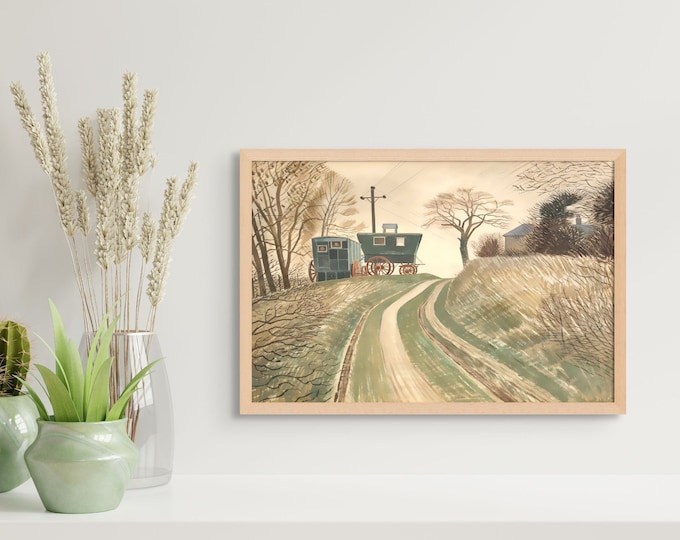 Premium Quality Poster: Wall Art Eric Ravilious Art Print Vintage Fine Art Naive Art Modernism Poster Ravilious Wall Art Ravilious Prints