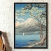 Mount Fuji from Lake Yamanaka - Takahashi Hiroaki Print Japan Wall Art Ukiyo-e Poster Hiroaki Poster Japanese Print Fuji Poster Gift Idea 