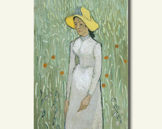 Vincent Van Gogh Girl in White 1890 - Van Gogh Reproduction Print Van Gogh Poster Housewarming Gift Idea House Warming gift Art Reproduction