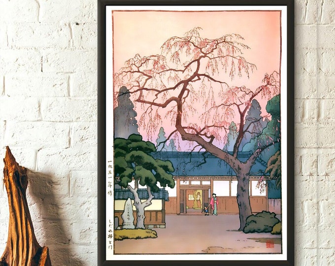 Premium Quality Poster: Cherry Blossom Sakura Print Flower Print Art Reproduction Wall Art