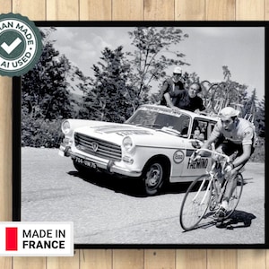 Poster del Tour de France, stampa artistica da parete vintage di ciclismo, fotografia di bici di qualità premium