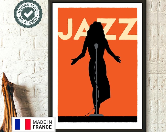 Jazz Art Poster for Music Lovers  Premium Quality Wall Decor