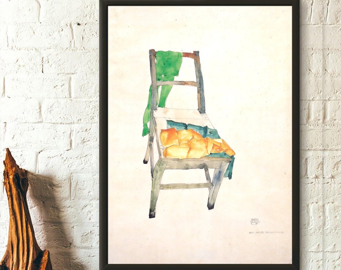 Premium Quality Poster: Egon Schiele Print Two Of My Handkerchiefs 1912 Schiele Art Print Schiele Poster Art Reproduction