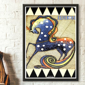 Póster de calidad superior: Impresión de circo soviético vintage, póster soviético, póster del CCCP, póster de la URSS, arte mural soviético, decoración infantil, cumpleaños del CCCP