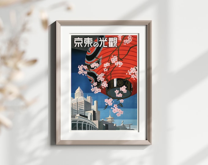 Tokyo Travel Print - Vintage Travel Poster Home Decorating Tokyo Travel Poster Vintage Tokyo Wall Art
