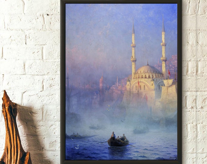 Premium Quality Wall Art Ivan Aivazovskys Topkapi Mosque Print Istanbul Reproduction