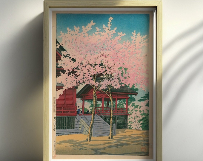 Kiyomizu-dera 1928 Print  Kawase Hasui Japanese Art Poster  Ukiyo-e Wall Décor