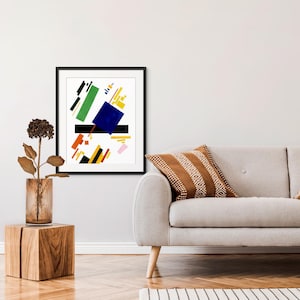 Póster de calidad superior: Impresión de arte suprematista de Kasimir Malevich Abstracción geométrica 1916 - Arte abstracto suprematista