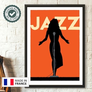 Premium Quality Poster: Wall Art Jazz Poster Jazz Print Music Poster Trumpet Poster Wall Art