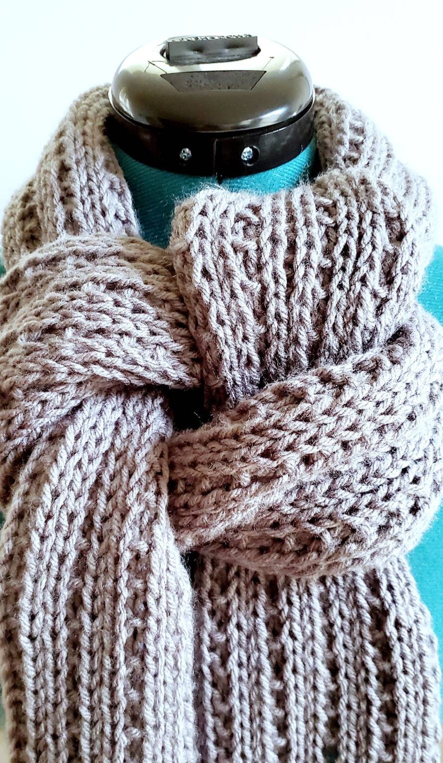 Handmade knitted women scarf. Etsy