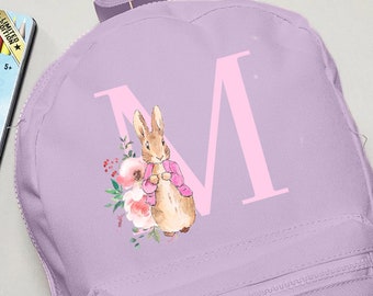 Personalised Rabbit Backpack ANY NAME Back To School Bag Backpack Kids Nursery Toddler Rucksack FANDANGO