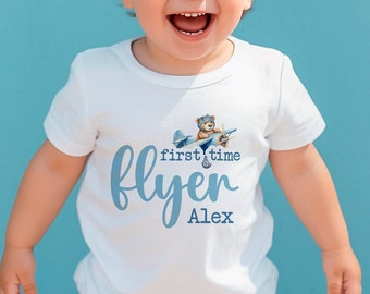 My First Holiday T-Shirt | Personalised Kids T-shirt Boys T-shirt First Flight Holiday t-shirt Summer holiday top First Time Flyer FANDANGO