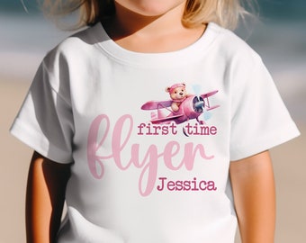 My First Holiday T-Shirt - Personalised Baby Vacation Vest - Custom Name Travel Outfit