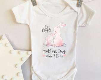 First Mother's Day Baby Vest, 1st Mother's day gift, Girls first mothers day outfit, first mothers day, mothers day gift FANDANGO