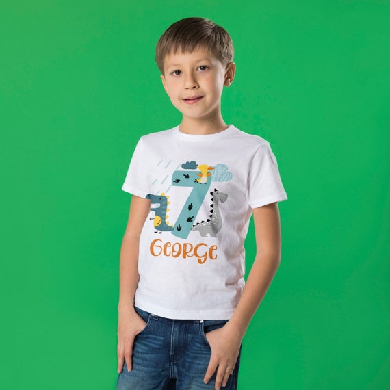 Kids Birthday T-Shirt, Boy Birthday Gift, 7th Birthday Outfit Kids Birthday T-Shirt, Boy Birthday Gift, 7th Birthday Outfit