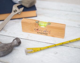 Personalised Father's Day Bottle Opener Spirit Level | Father's Day | Gift For Him | Dad | Grandad | Stepdad | First fathers day FANDANGO