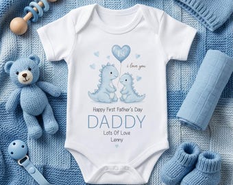 Personalised Dinosaur Fathers Day Vest From Baby 2026