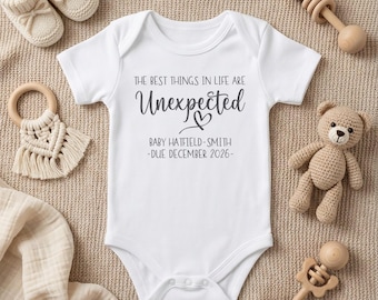 Personalised Custom Baby Gift - Custom Name Outfit - Newborn Keepsake Present from Family