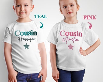 Cousin Cousins T Shirt Cute T-Shirt Kids Baby Grow New Cousin New Cousins Gift Siblings Kids Tee