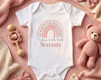 Personalised Pregnancy Announcement Baby Vest - Custom Bodysuit Baby Reveal Gift