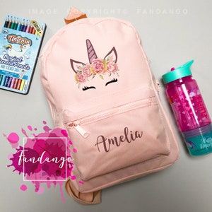 Personalised Unicorn Backpack ANY NAME Back To School Bag Backpack Kids Nursery Toddler Rucksack - for all unicorn lovers and unicorn fans!