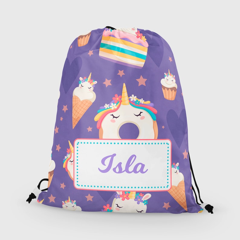 Personalised PE Kit Bag With Unicorns Swim Bag Pen Bag Etsy