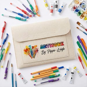 Personalised Children's Artwork Holder - Kids School Memory Keepsake - Custom Name Gift