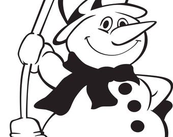 Download Let it Snowman .SVG/.DXF/.PNG for use w/ Silhouette Studio ...