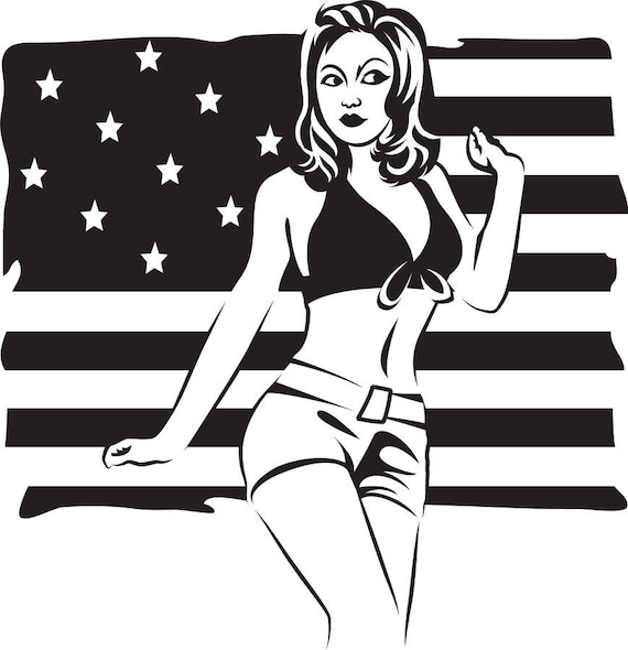 Download American Woman SVG FILE | Etsy