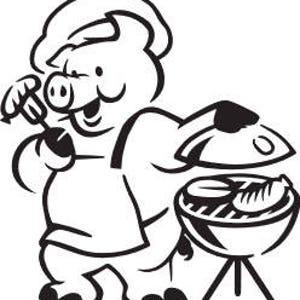 Archivo SVG de cerdo cocinando